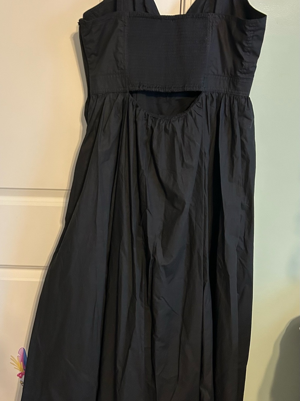 Black Spaghetti-Strap Maxi Dress with Cutout Banana Republic - Picture 4 of 6